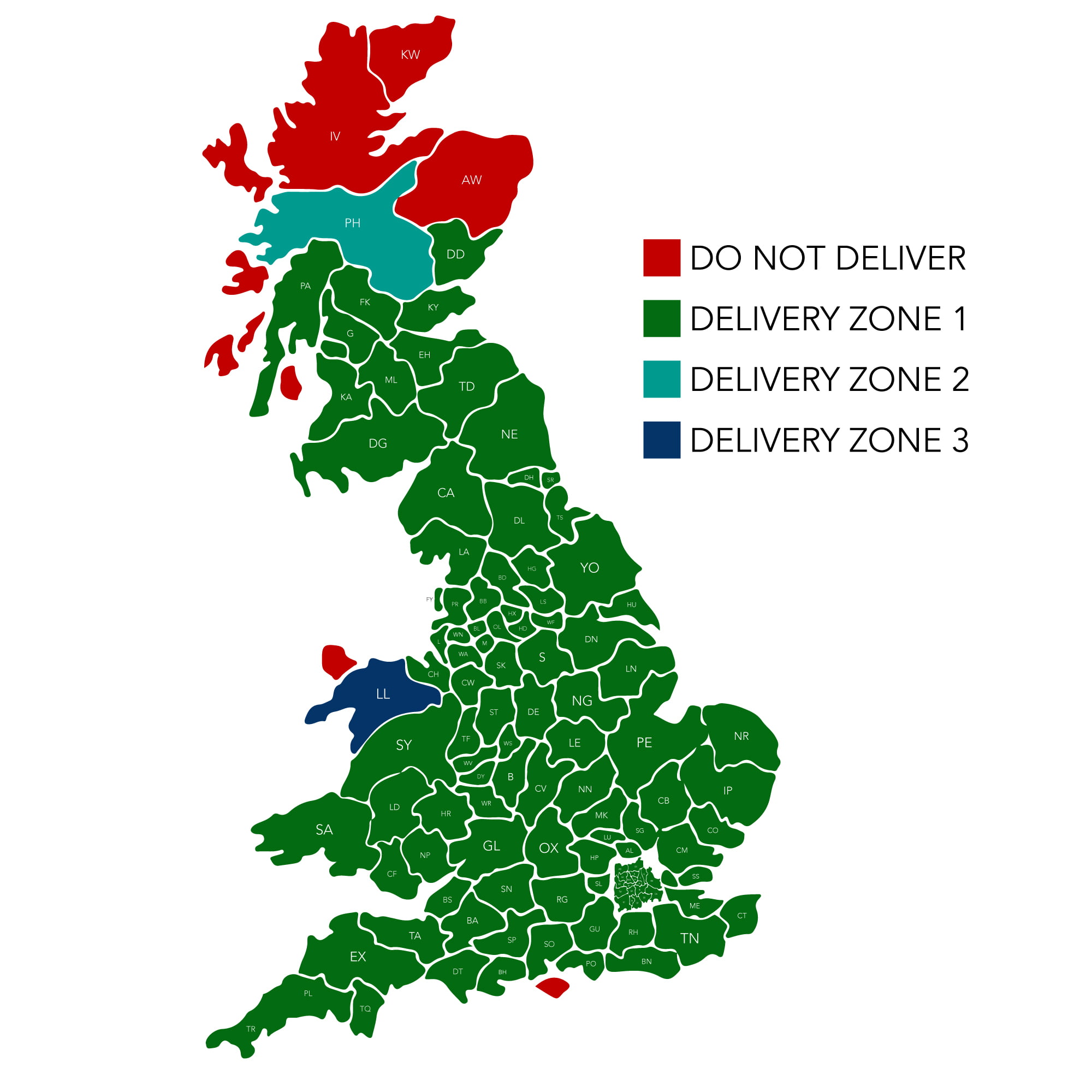 tradeinsulations postcode map