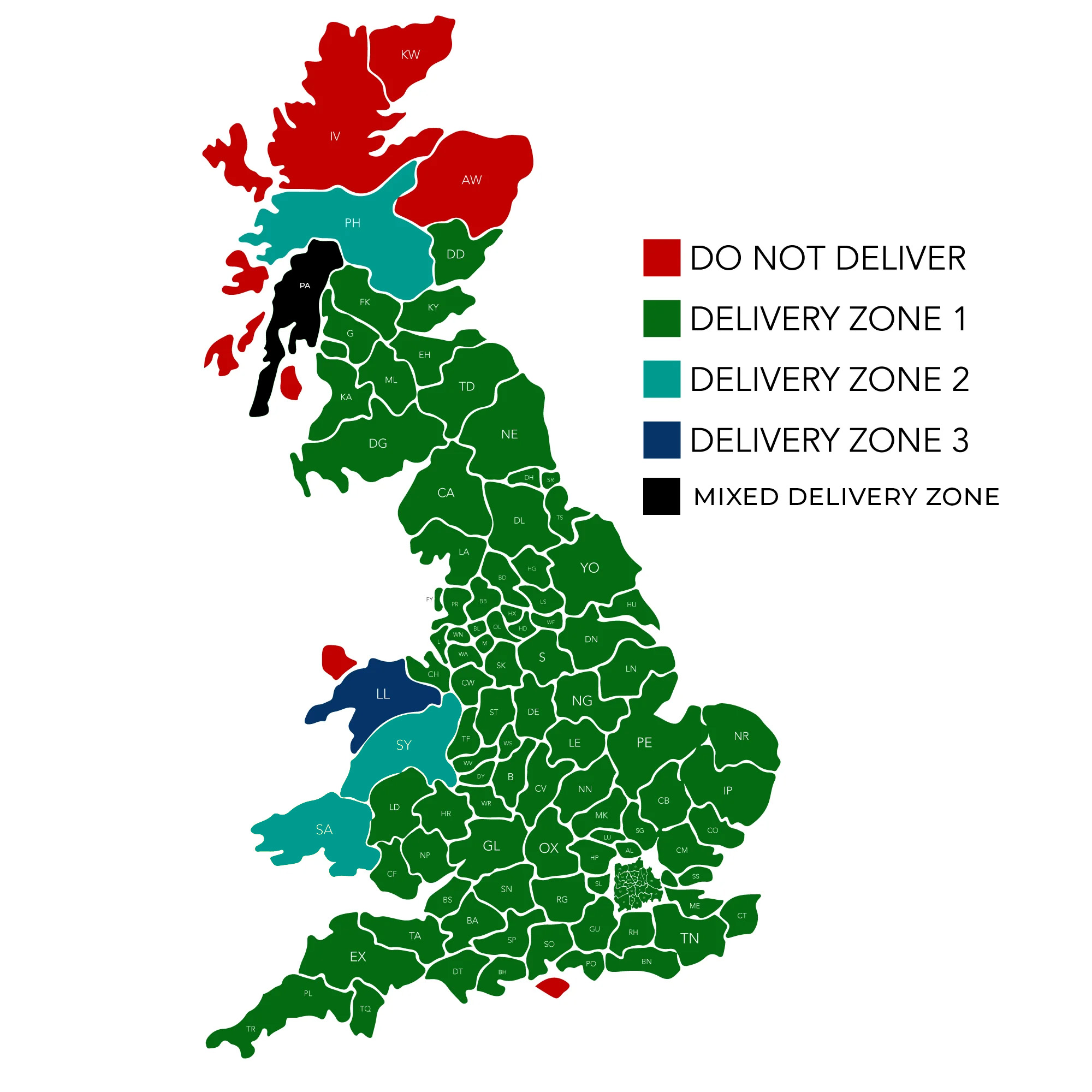 DELIVERY ZONE